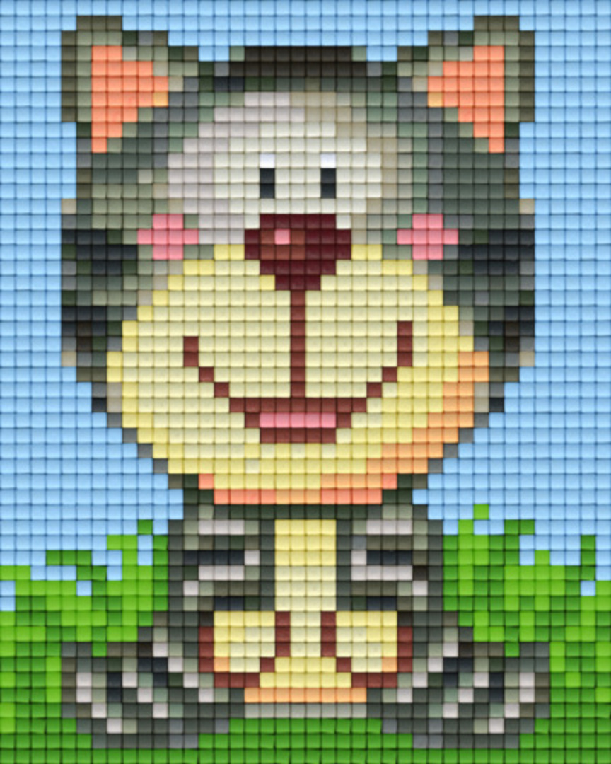 Pussy Cat One [1] Baseplate PixelHobby Mini-mosaic Art Kits image 0
